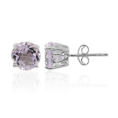 Bolivianischer Amethyst-Silberohrringe