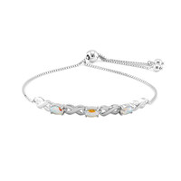 Mondlicht-Quarz-Silberarmband