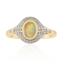 Lightning Ridge-Schwarzer Crystal-Opal-Goldring (Mark Tremonti)