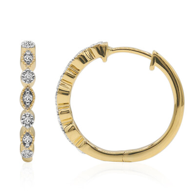 SI1 (G) Brillant-Goldohrringe (Annette)