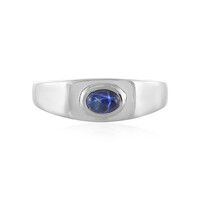 Blauer Stern-Saphir-Silberring