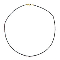 Schwarzer Diamant-Goldhalskette
