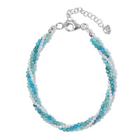 Edelstein-Silberarmband