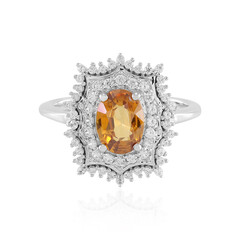 Mandarin-Zirkon-Silberring