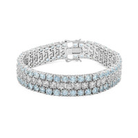 Topas-Silberarmband
