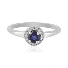 Blauer Madagaskar-Saphir-Silberring