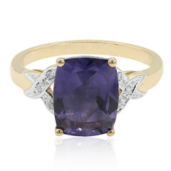Blaubeer-Quarz-Goldring