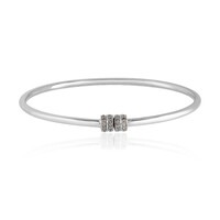 I3 Champagner-Diamant-Silberarmreif