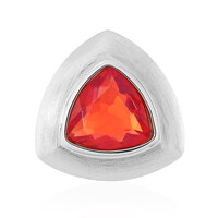 Äthiopischer Roter Opal-Silberanhänger