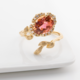 Kongo-Neon-Turmalin-Goldring (Smithsonian)