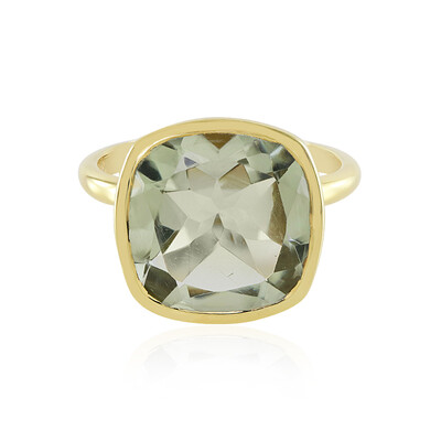 Grüner Amethyst-Silberring