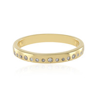 I3 Champagner-Diamant-Silberring