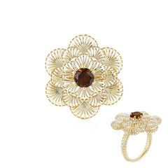 Oranger Turmalin-Goldring (Ornaments by de Melo)