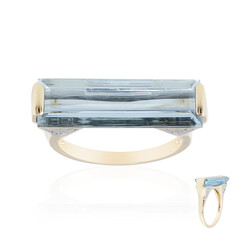 AAA-Brasilianischer Aquamarin-Goldring (de Melo)