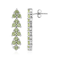 Peridot-Silberohrringe