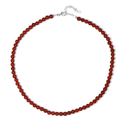 Roter Onyx-Silberhalskette