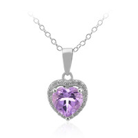 Bolivianischer Amethyst-Silberhalskette
