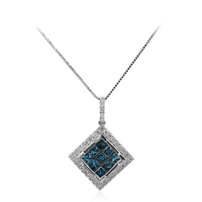 Blauer SI2 Diamant-Goldhalskette (CIRARI)