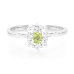 Mandschurischer Peridot-Silberring
