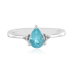 Blauer Apatit-Silberring