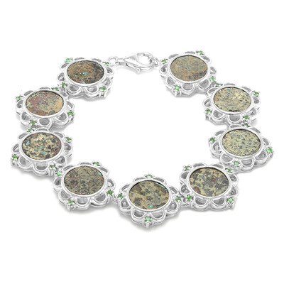 Antikes Witwen-Scherflein-Silberarmband