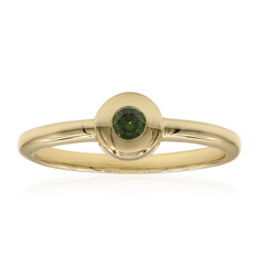 Grüner VS1 Brillant-Goldring