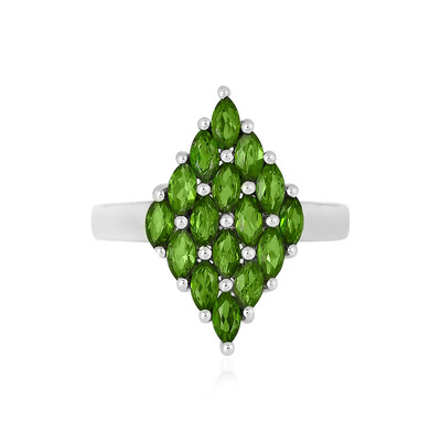 Russischer Diopsid-Silberring