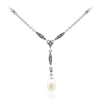 Süßwasserzuchtperlen-Silbercollier