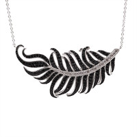 Schwarzer Spinell-Silbercollier (Dallas Prince Designs)
