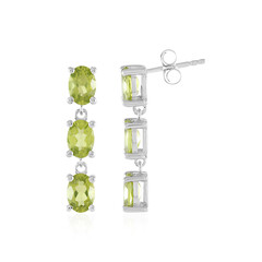 Peridot-Silberohrringe