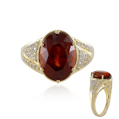 Hessonit-Granat-Goldring