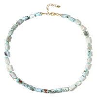 Larimar-Silberhalskette