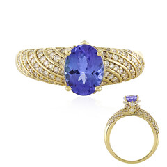 AAA-Tansanit-Goldring (de Melo)