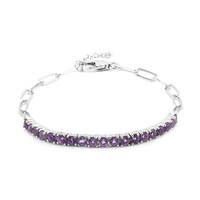 Amethyst-Silberarmband