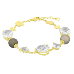 Tahitiperlen-Silberarmband