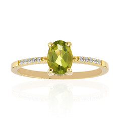 Burmesischer Peridot-Silberring
