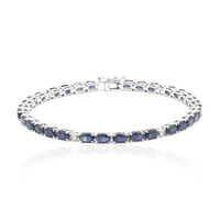 Blauer Ceylon-Saphir-Goldarmband