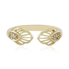 I2 Champagner-Diamant-Goldring (Ornaments by de Melo)