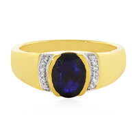 Blauer Madagaskar-Saphir-Silberring