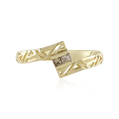 I2 Schokoladen-Diamant-Goldring (Ornaments by de Melo)