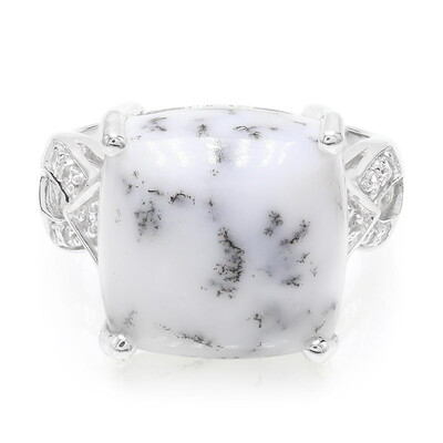 Dendriten-Achat-Silberring