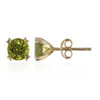 Peridot-Silberohrringe