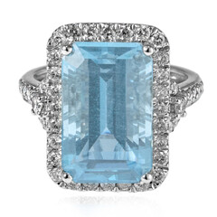 AAA-Brasilianischer Aquamarin-Goldring (CIRARI)