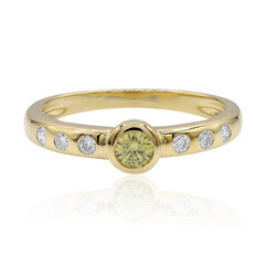 Gelber VS1 Brillant-Goldring