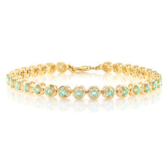 Russischer Smaragd-Silberarmband (Adela Silber)