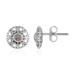 I2 Champagner-Brillant-Goldohrringe (Ornaments by de Melo)