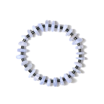 Blauer Band-Achat-Armband