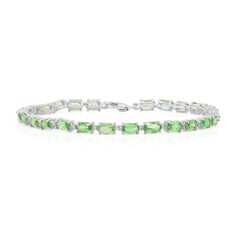 Tsavorit-Silberarmband