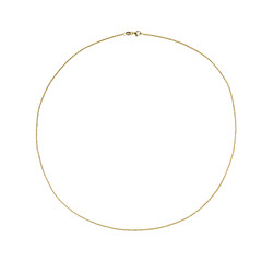 Silber-Criss-Cross-Kette - 3,8 g - 60 cm - vergoldet