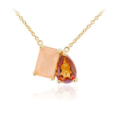 Quarz-Silbercollier